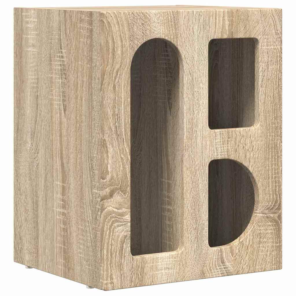 Comodino 2 pcs Rovere Sonoma 40 x 35 x 50 cm Legno multistrato