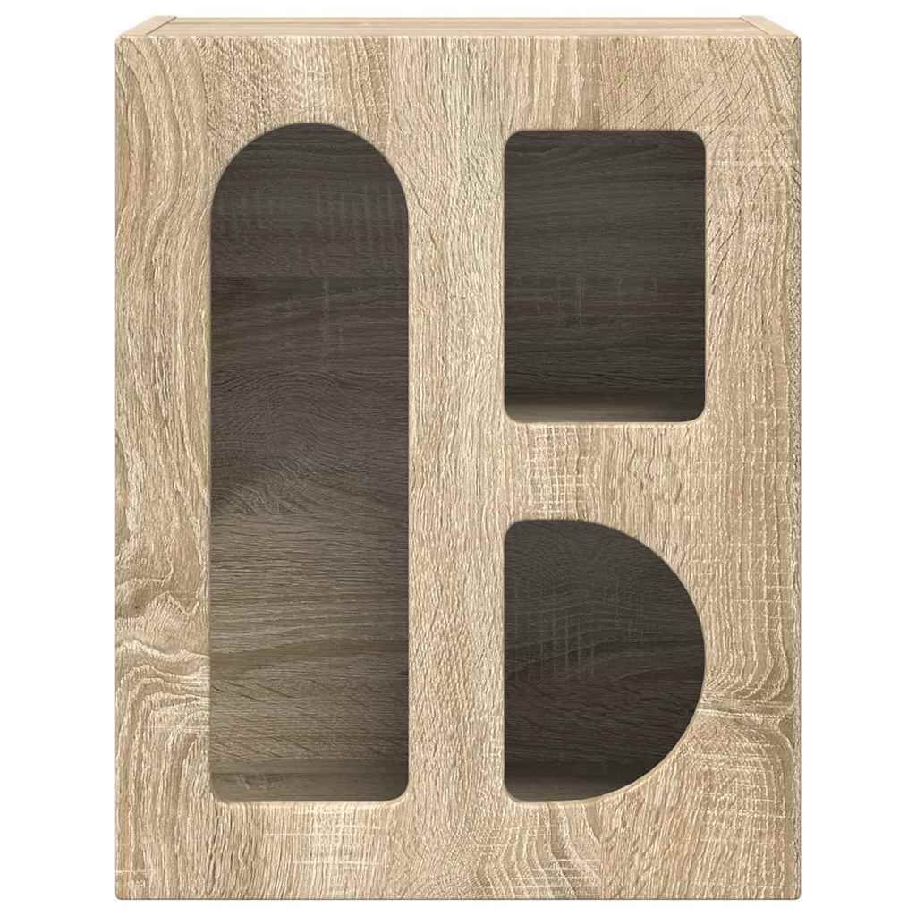 Comodino 2 pcs Rovere Sonoma 40 x 35 x 50 cm Legno multistrato
