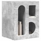 Comodino 2 pcs Grigio cemento 40 x 35 x 50 cm Legno multistrato