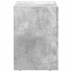 Comodino 2 pcs Grigio cemento 40 x 35 x 50 cm Legno multistrato