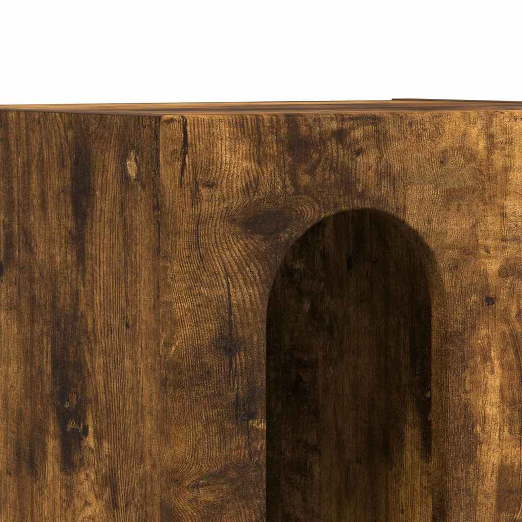 Comodino 2 pcs Rovere fumé 40 x 35 x 50 cm Legno multistrato