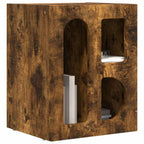 Comodino 2 pcs Rovere fumé 40 x 35 x 50 cm Legno multistrato