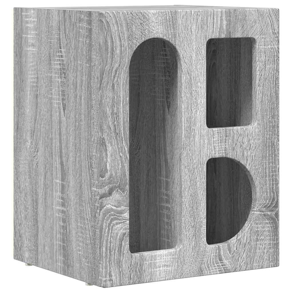 Comodino 2 pcs Grigio Sonoma 40 x 35 x 50 cm Legno multistrato