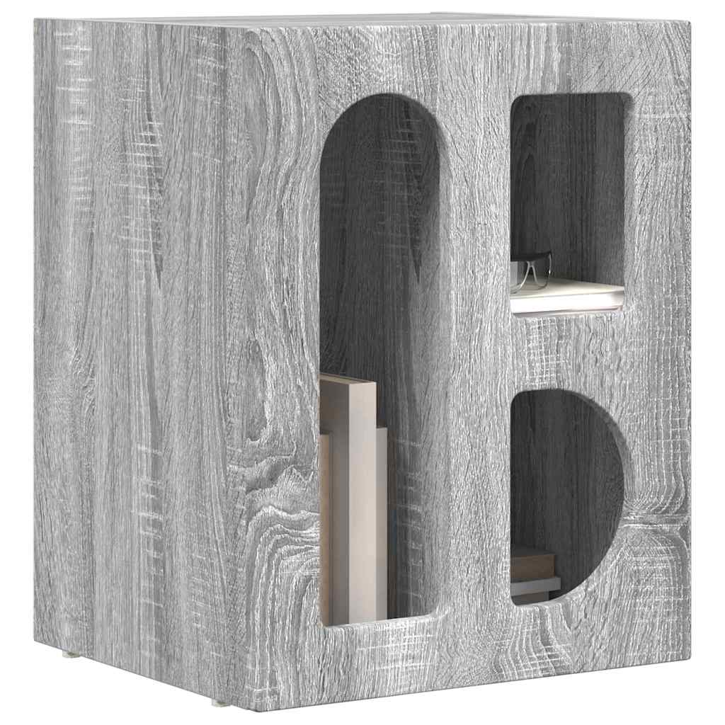 Comodino 2 pcs Grigio Sonoma 40 x 35 x 50 cm Legno multistrato