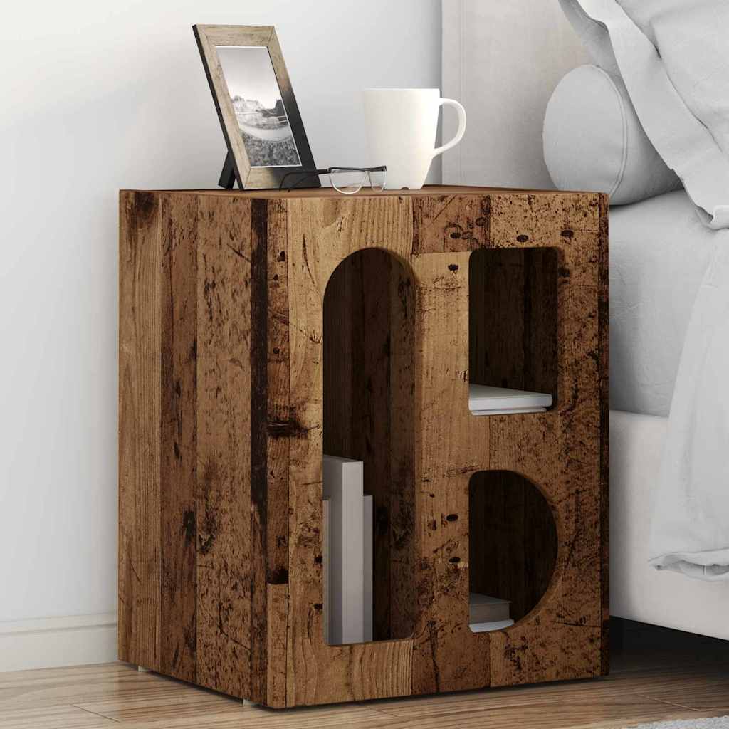 Comodino Legno vecchio 40 x 35 x 50 cm Legno multistrato