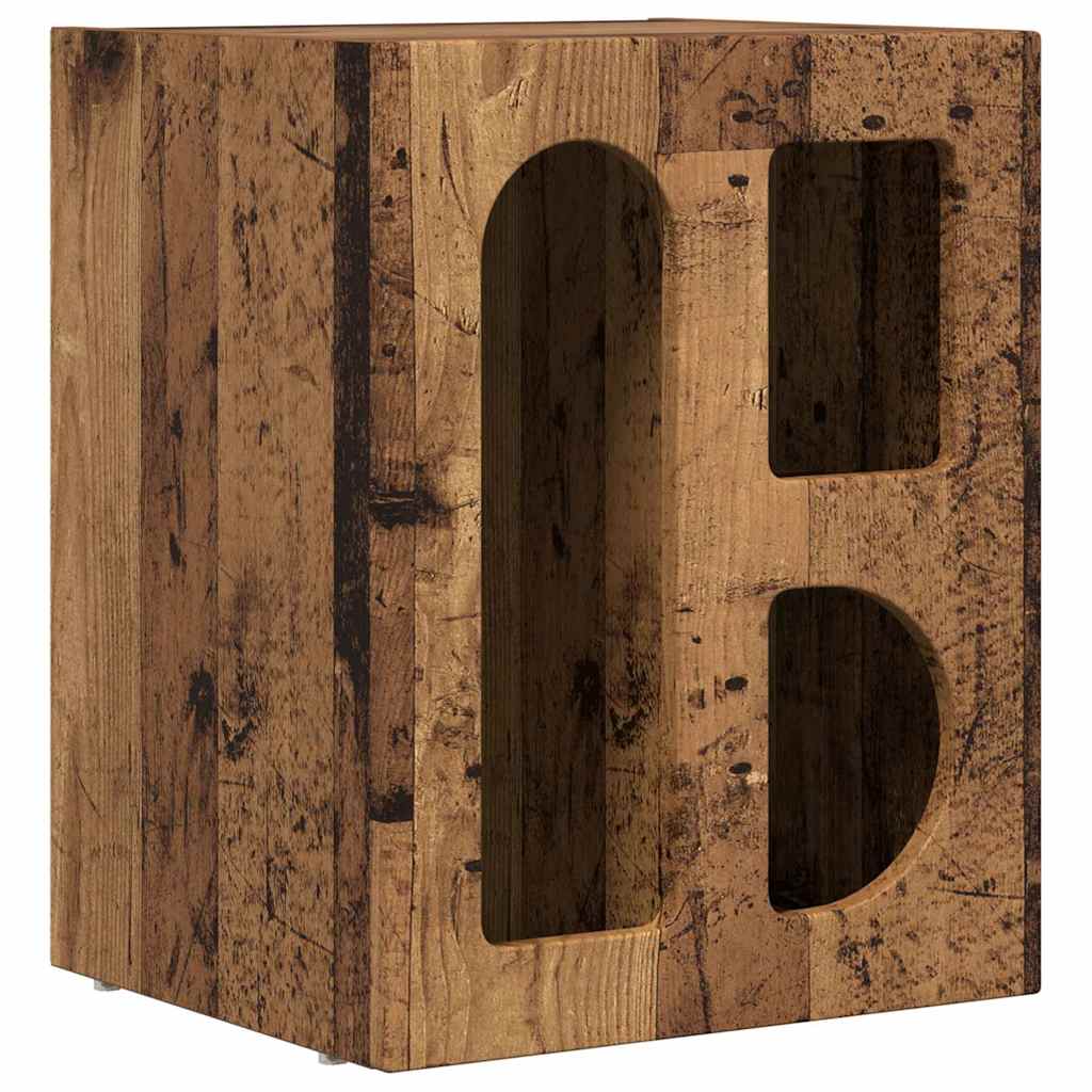 Comodino Legno vecchio 40 x 35 x 50 cm Legno multistrato