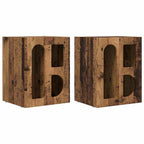 Comodino 2 pcs Legno vecchio 40 x 35 x 50 cm Legno multistrato