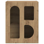 Comodino Rovere artigianale 40 x 35 x 50 cm Legno multistrato
