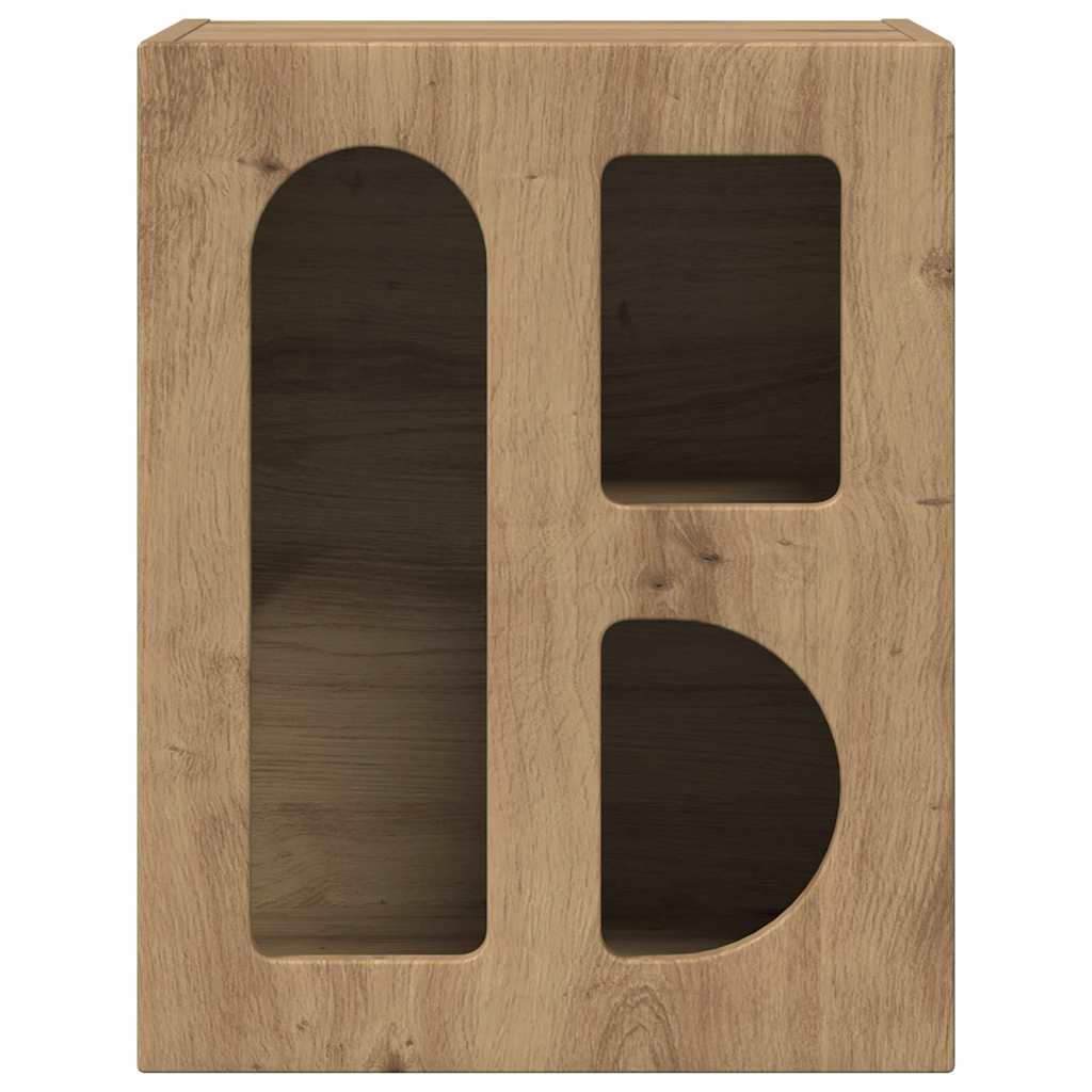Comodino 2 pcs Rovere artigianale 40 x 35 x 50 cm