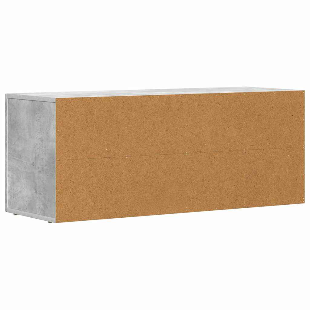 Mobile TV Grigio cemento 100 x 35 x 40 cm Legno multistrato