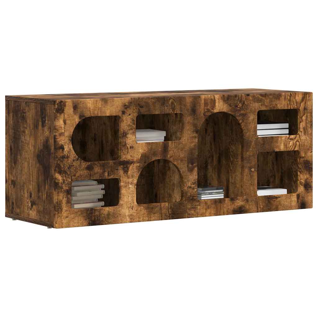 Mobile TV Rovere fumé 100 x 35 x 40 cm Legno multistrato