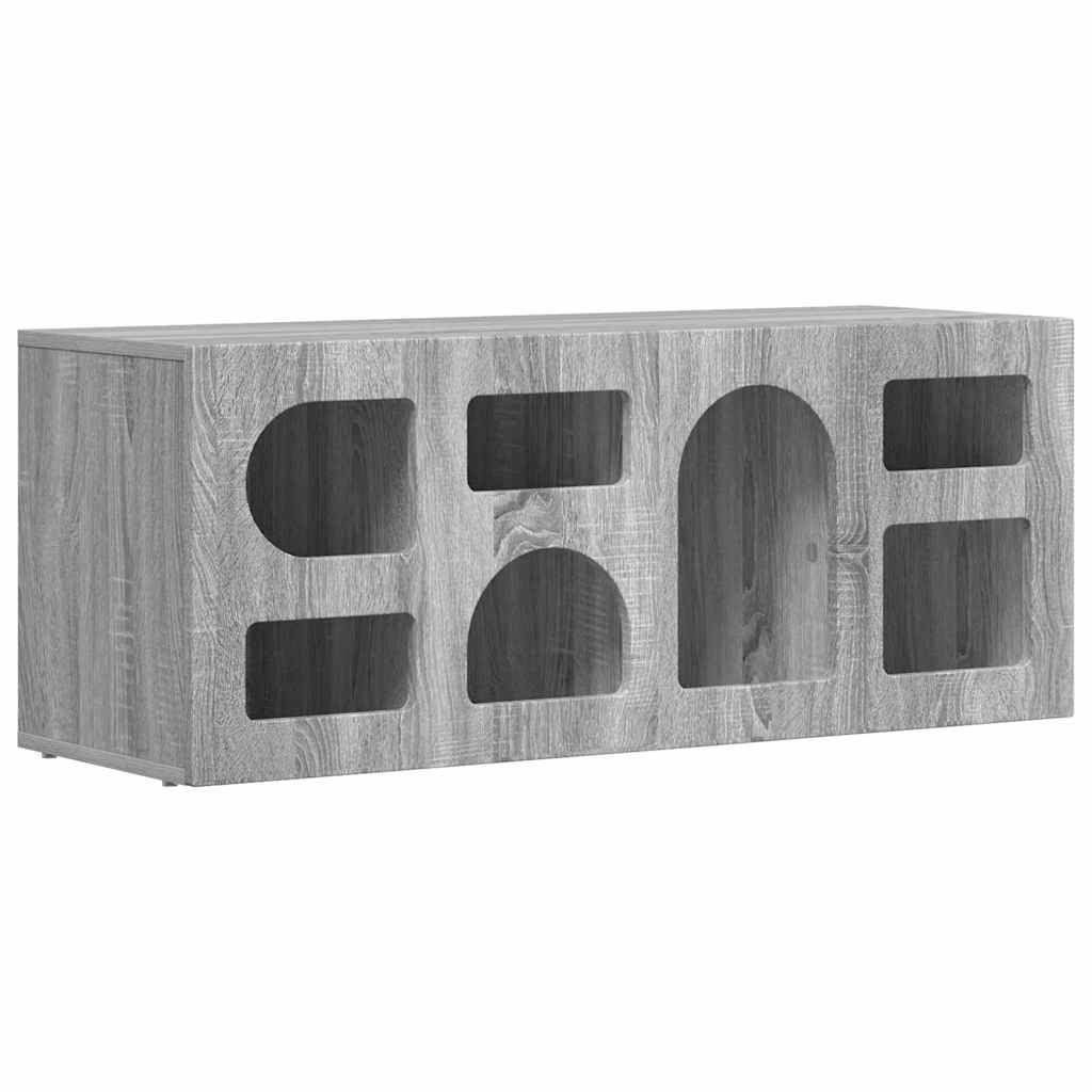 Mobile TV Grigio Sonoma 100 x 35 x 40 cm Legno multistrato