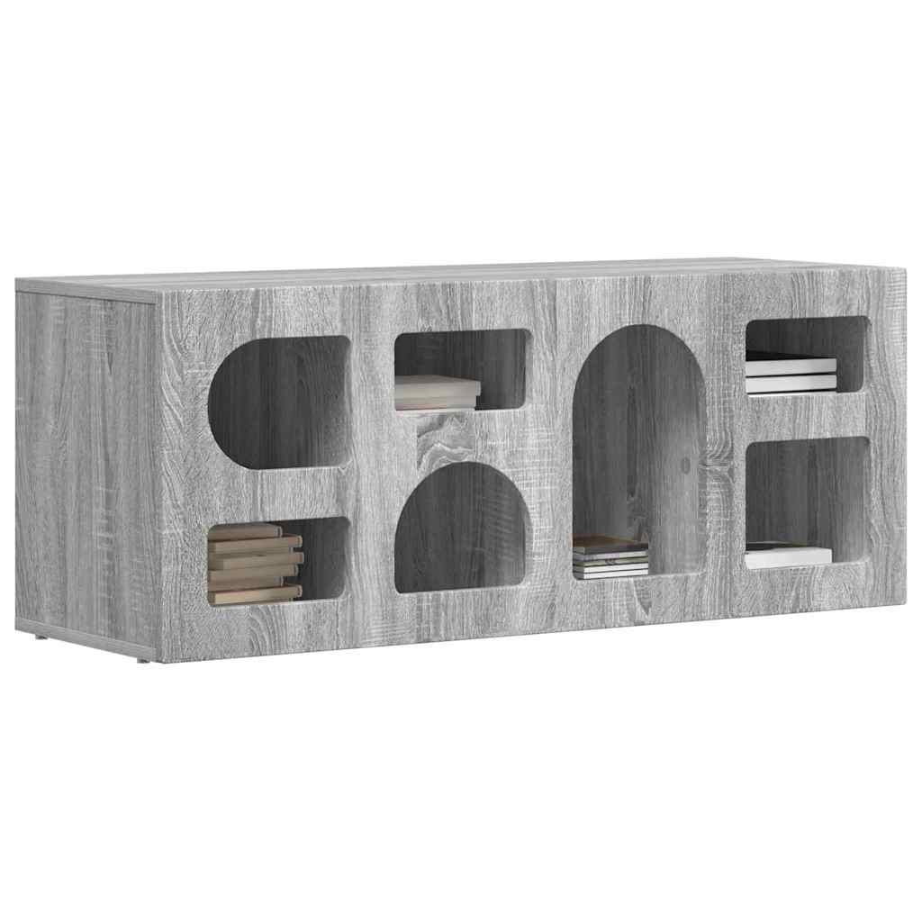 Mobile TV Grigio Sonoma 100 x 35 x 40 cm Legno multistrato