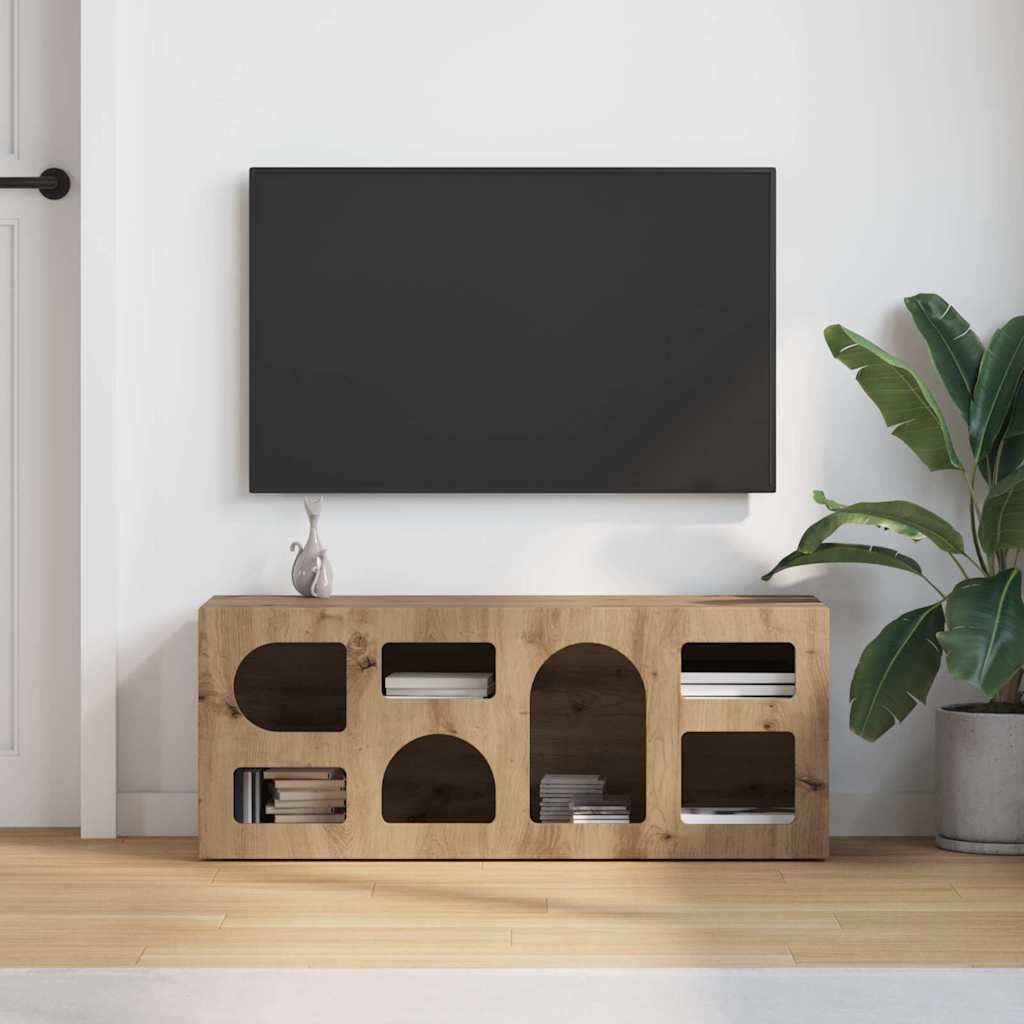 Mobile TV Rovere artigianale 100 x 35 x 40 cm Legno multistrato