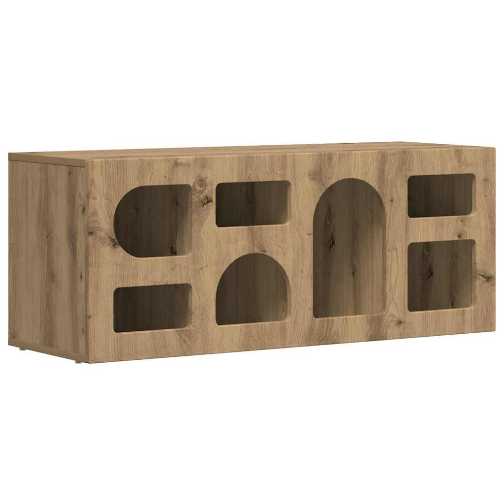 Mobile TV Rovere artigianale 100 x 35 x 40 cm Legno multistrato