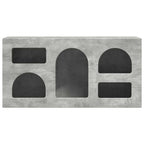 Mobile TV Grigio cemento 80 x 35 x 40 cm Legno multistrato