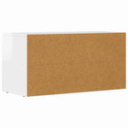 Mobile TV Bianco Lucido 80 x 35 x 40 cm Legno multistrato