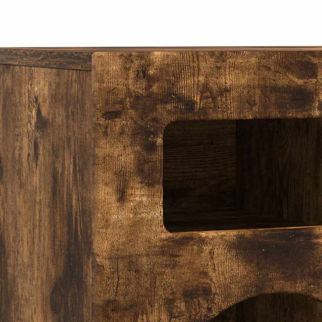 Mobile TV Rovere fumé 80 x 35 x 40 cm Legno multistrato