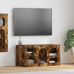 Mobile TV Rovere fumé 80 x 35 x 40 cm Legno multistrato