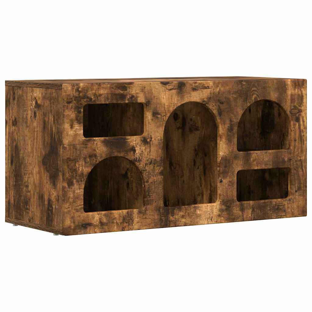 Mobile TV Rovere fumé 80 x 35 x 40 cm Legno multistrato
