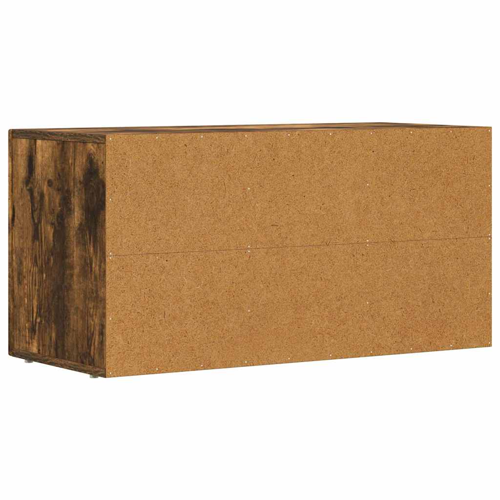 Mobile TV Rovere fumé 80 x 35 x 40 cm Legno multistrato