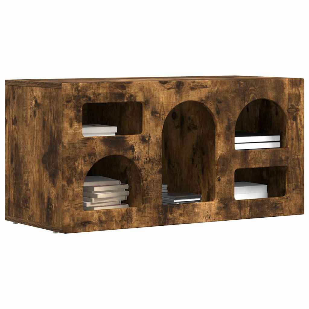 Mobile TV Rovere fumé 80 x 35 x 40 cm Legno multistrato