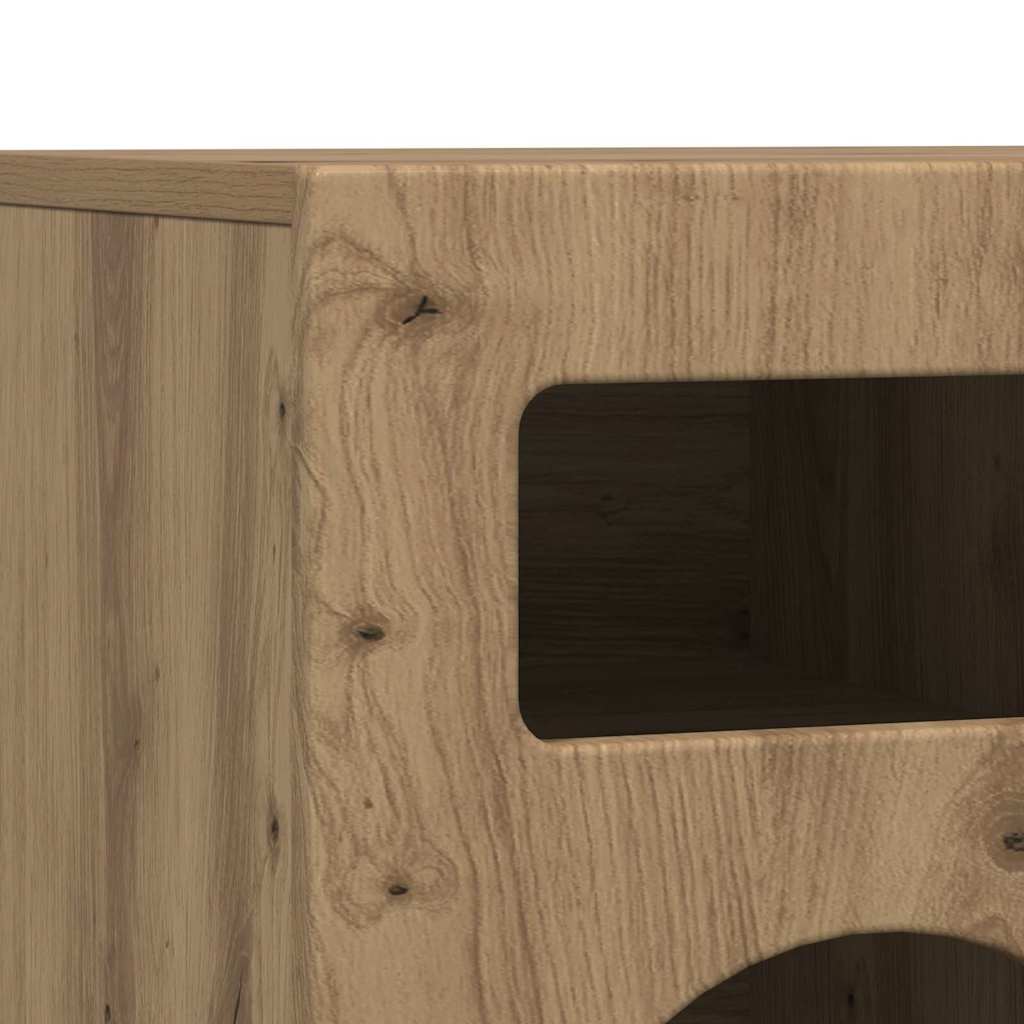 Mobile TV Rovere artigianale 80 x 35 x 40 cm Legno multistrato