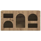 Mobile TV Rovere artigianale 80 x 35 x 40 cm Legno multistrato