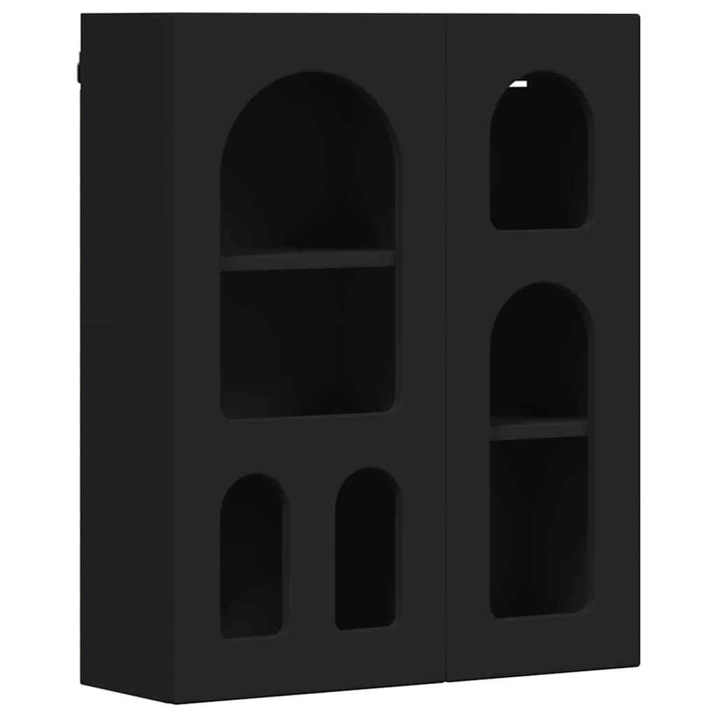 Armadio pensile Nero 59 x 20 x 71.5 cm Legno multistrato