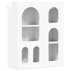 Armadio pensile con lo scaffale Bianco Lucido 59 x 20 x 71.5 cm
