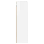 Armadio pensile con lo scaffale Bianco Lucido 59 x 20 x 71.5 cm