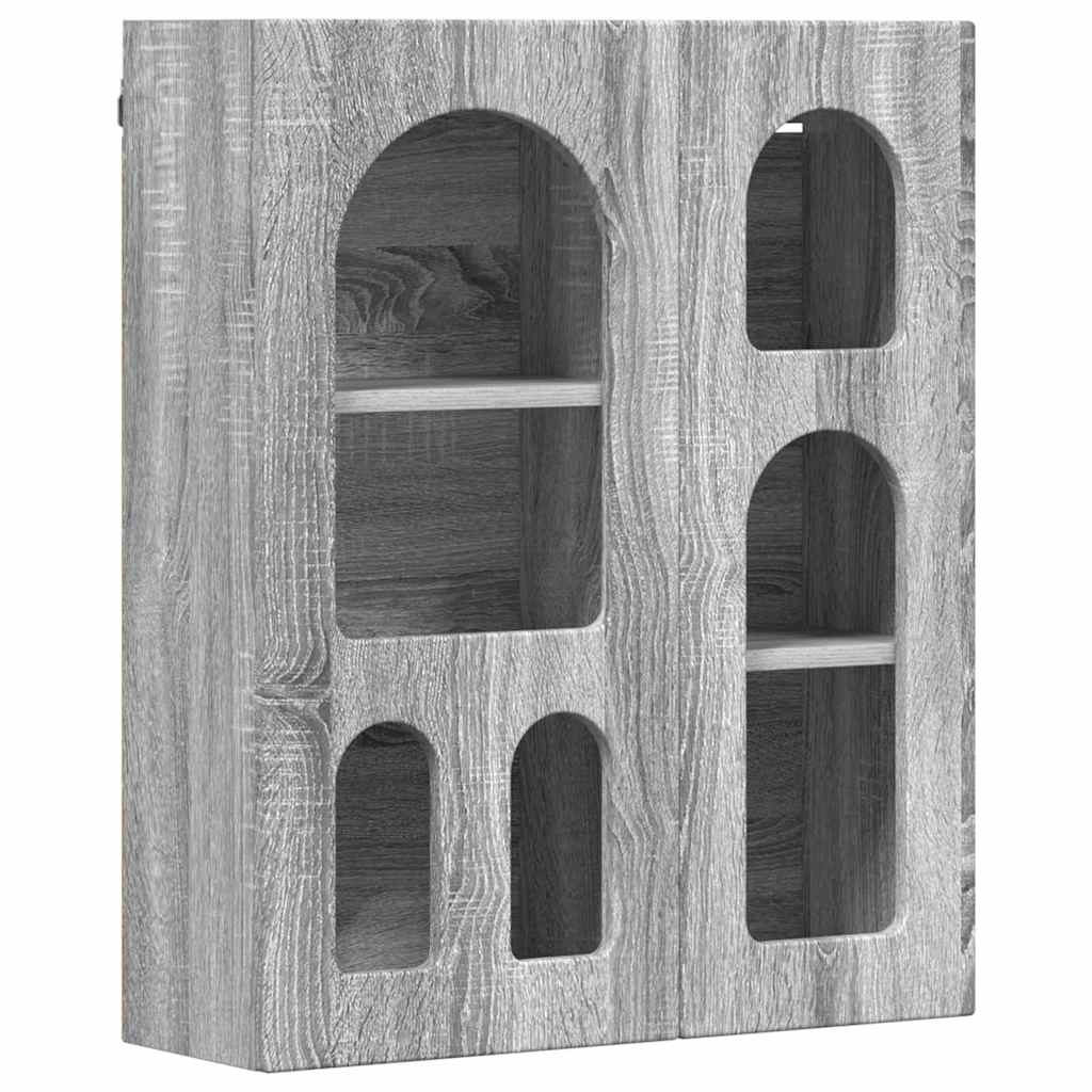 Armadio pensile con lo scaffale Grigio Sonoma 59 x 20 x 71.5 cm