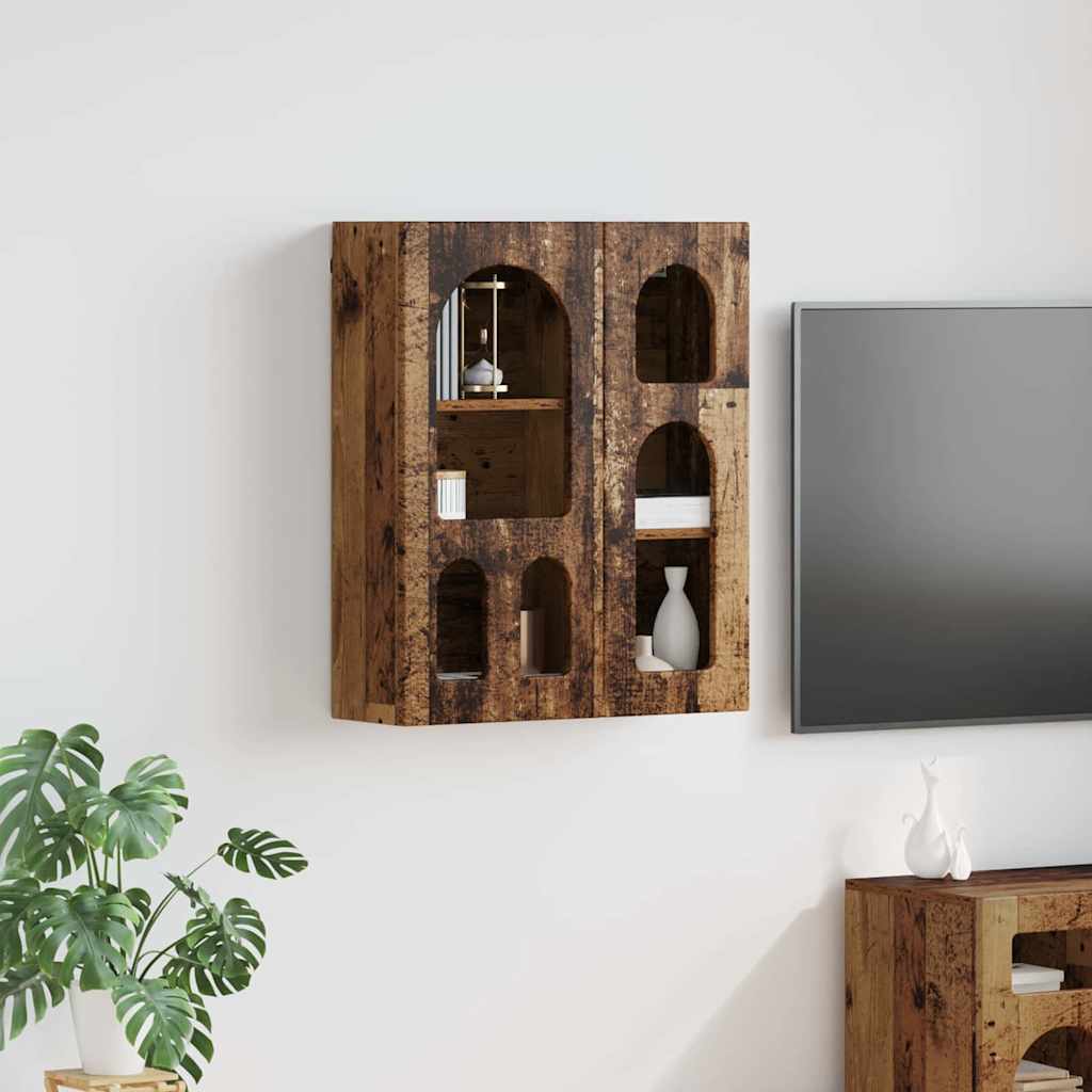 Armadio pensile con lo scaffale Legno vecchio 59 x 20 x 71.5 cm