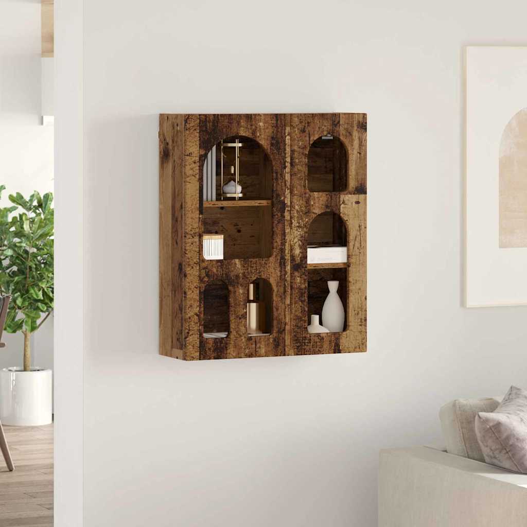 Armadio pensile con lo scaffale Legno vecchio 59 x 20 x 71.5 cm