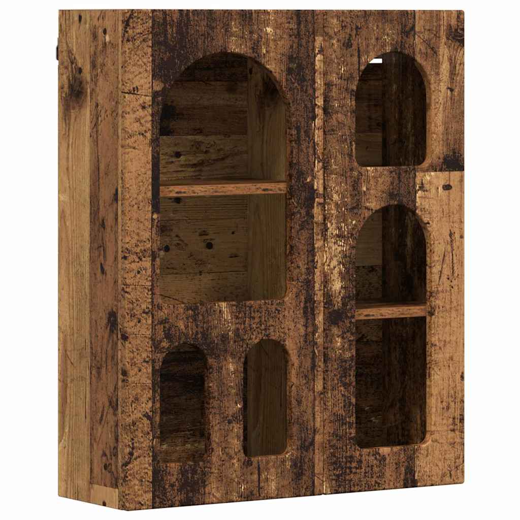 Armadio pensile con lo scaffale Legno vecchio 59 x 20 x 71.5 cm