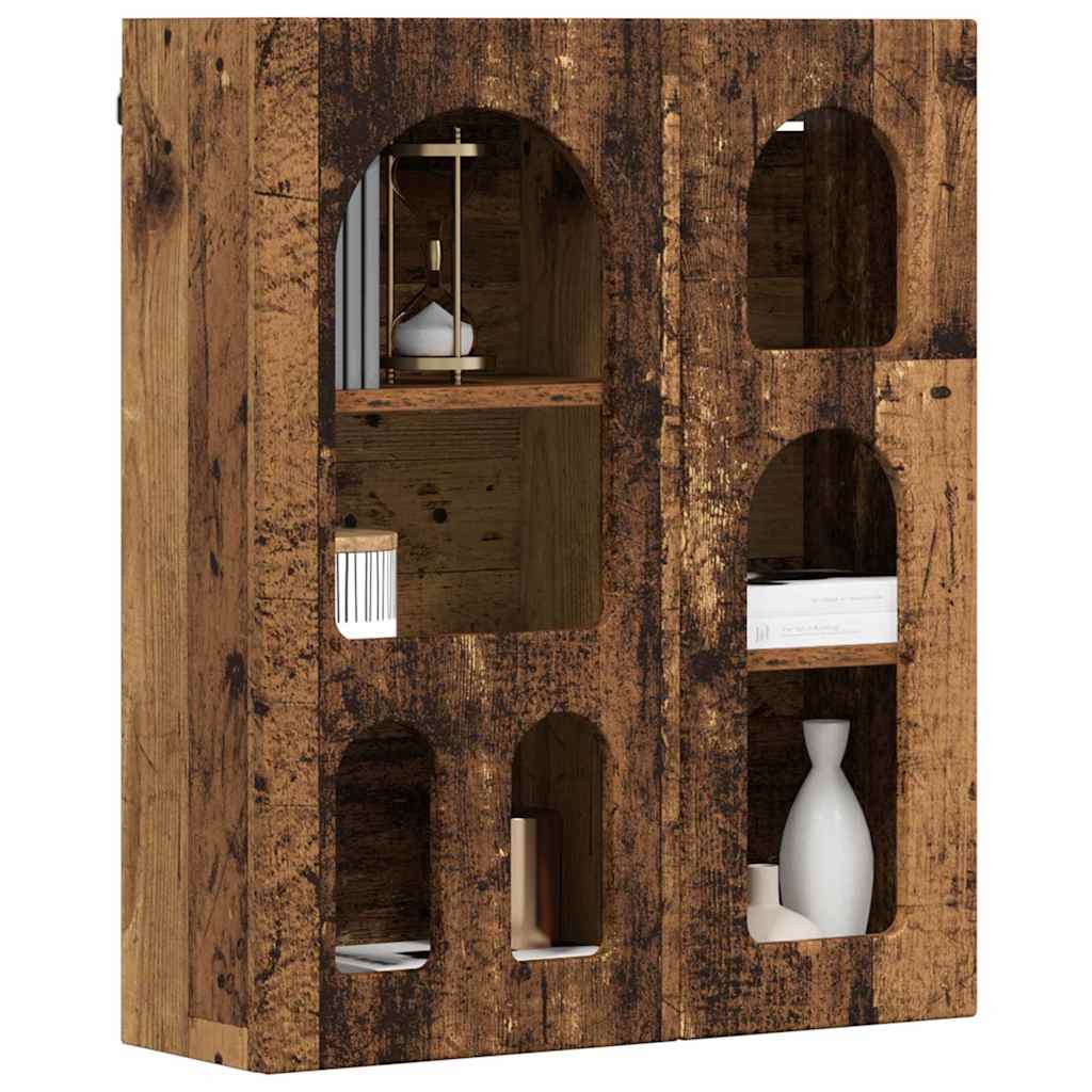 Armadio pensile con lo scaffale Legno vecchio 59 x 20 x 71.5 cm