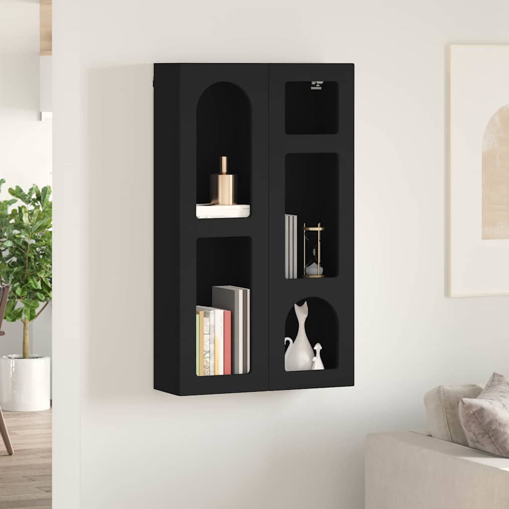 Armadio pensile Nero 59 x 20 x 100 cm Legno multistrato