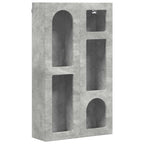Armadio pensile con lo scaffale Grigio cemento 59 x 20 x 100 cm