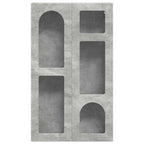 Armadio pensile con lo scaffale Grigio cemento 59 x 20 x 100 cm