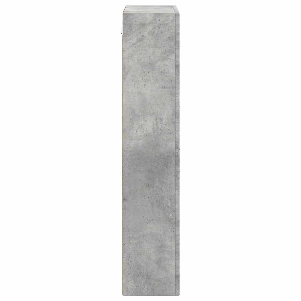 Armadio pensile con lo scaffale Grigio cemento 59 x 20 x 100 cm