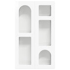Armadio pensile con lo scaffale Bianco Lucido 59 x 20 x 100 cm