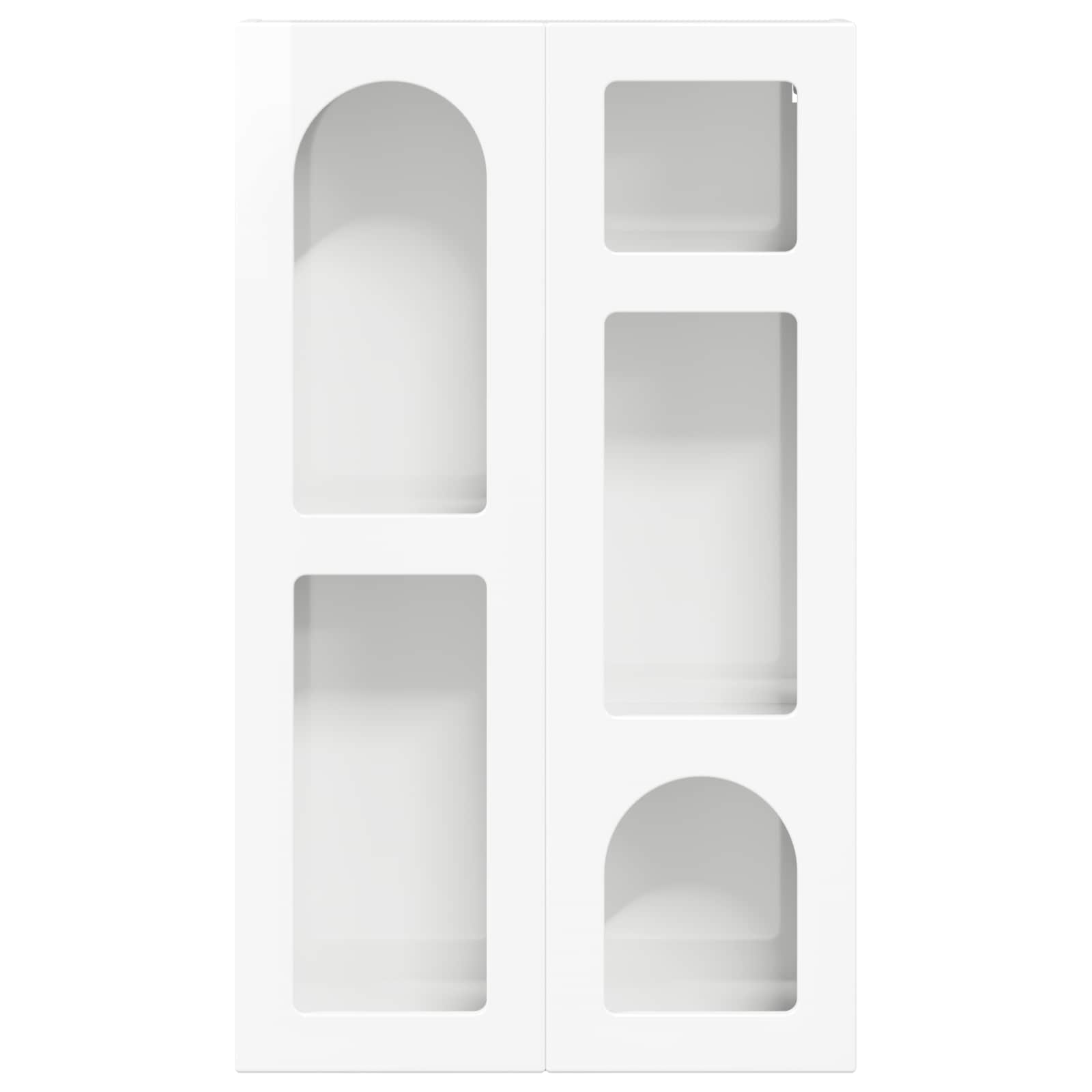 Armadio pensile con lo scaffale Bianco Lucido 59 x 20 x 100 cm