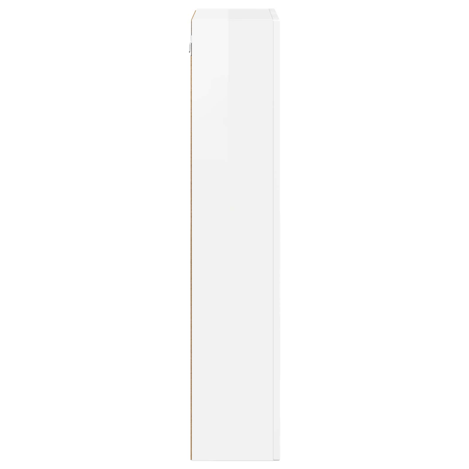 Armadio pensile con lo scaffale Bianco Lucido 59 x 20 x 100 cm