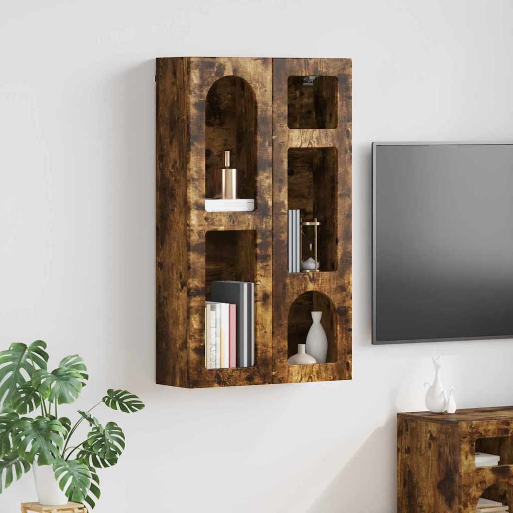 Armadio pensile Rovere fumé 59 x 20 x 100 cm Legno multistrato