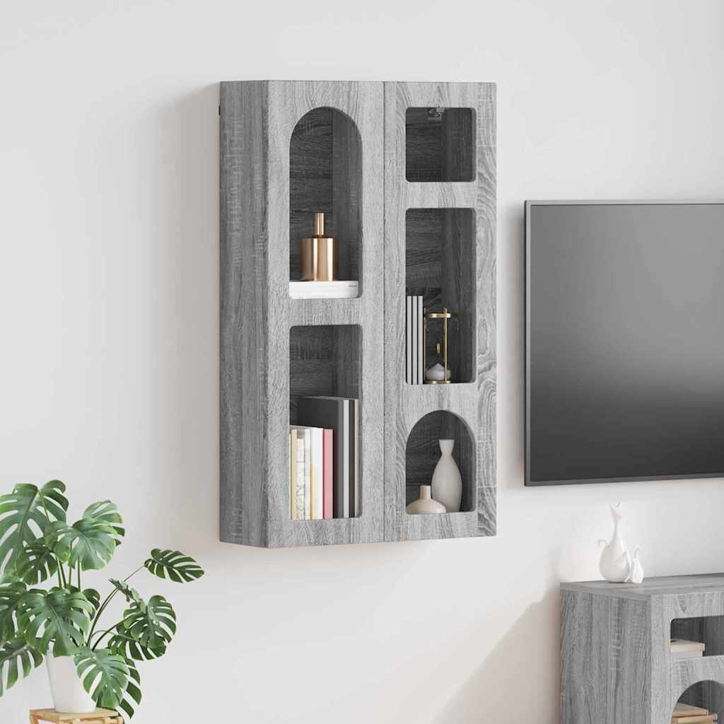 Armadio pensile con lo scaffale Grigio Sonoma 59 x 20 x 100 cm