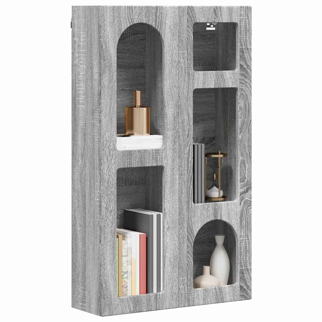 Armadio pensile con lo scaffale Grigio Sonoma 59 x 20 x 100 cm