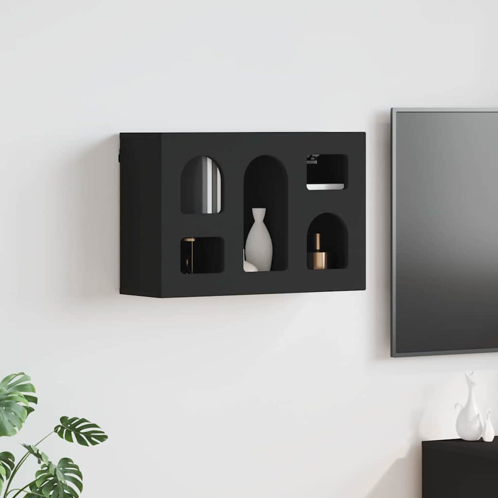 Armadio pensile Nero 60 x 20 x 40 cm Legno multistrato