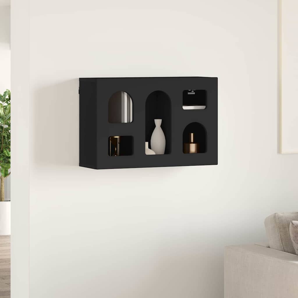 Armadio pensile Nero 60 x 20 x 40 cm Legno multistrato