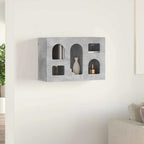 Armadio pensile con lo scaffale Grigio cemento 60 x 20 x 40 cm
