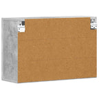 Armadio pensile con lo scaffale Grigio cemento 60 x 20 x 40 cm